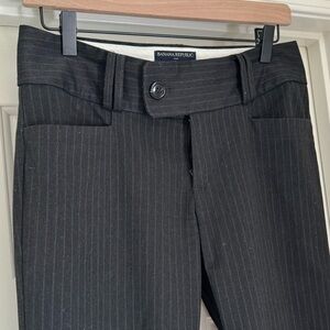 Banana Republic Black Pinstripe Dress Pants